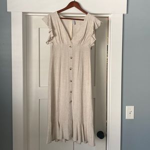 Cream / tan dress